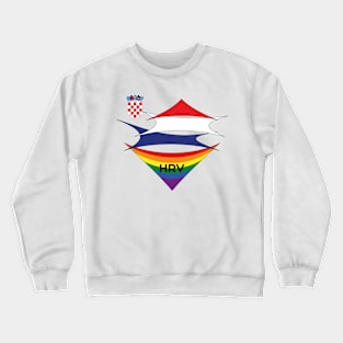 Croatia  pride flag Crewneck Sweatshirt